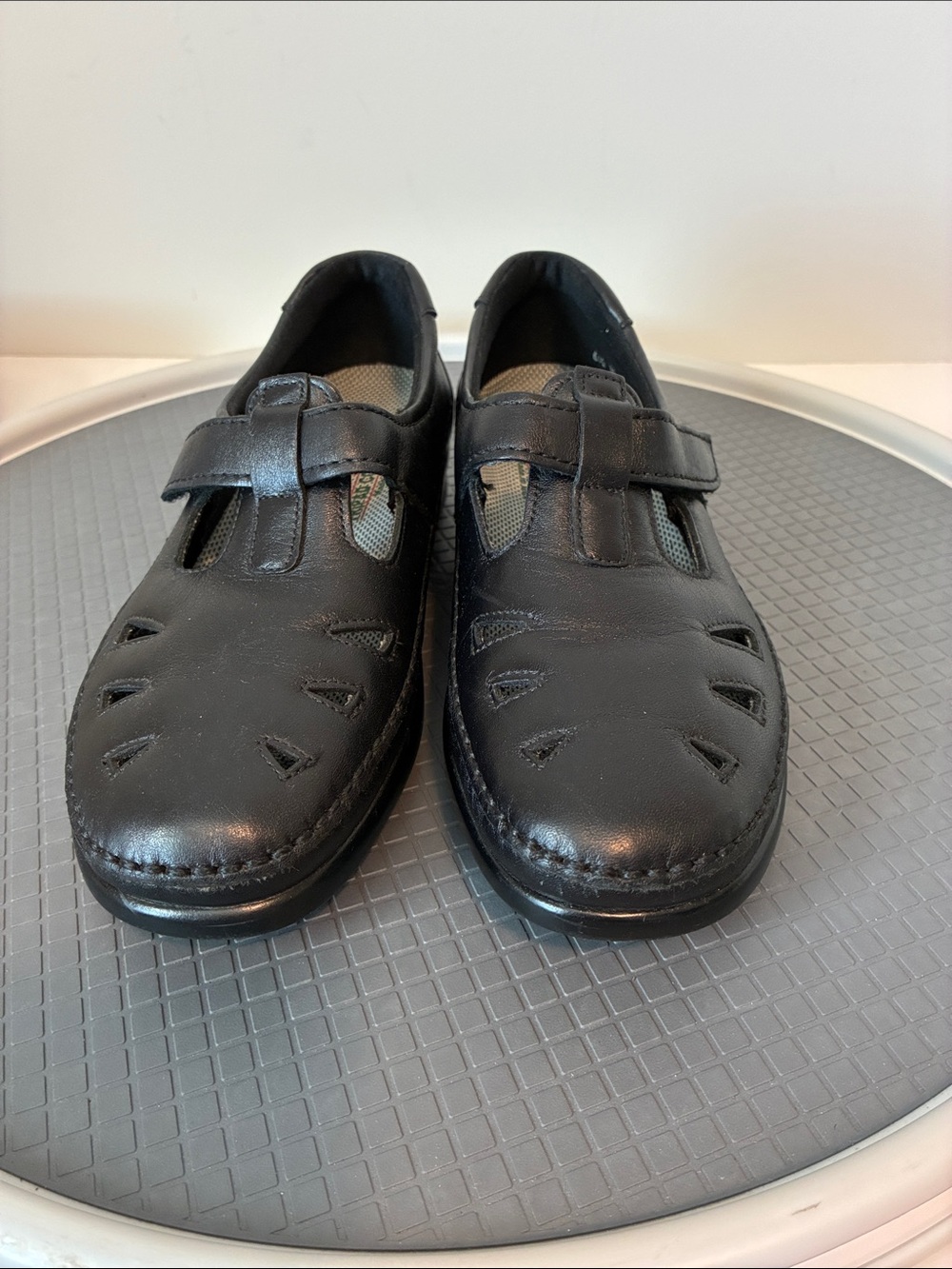 SAS Black Women's Slip-On Fisherman Sandals